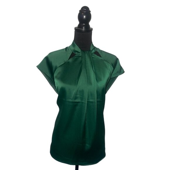 NINE WEST BEAUTIFUL EMERALD BLOUSE - Picture 1 of 2